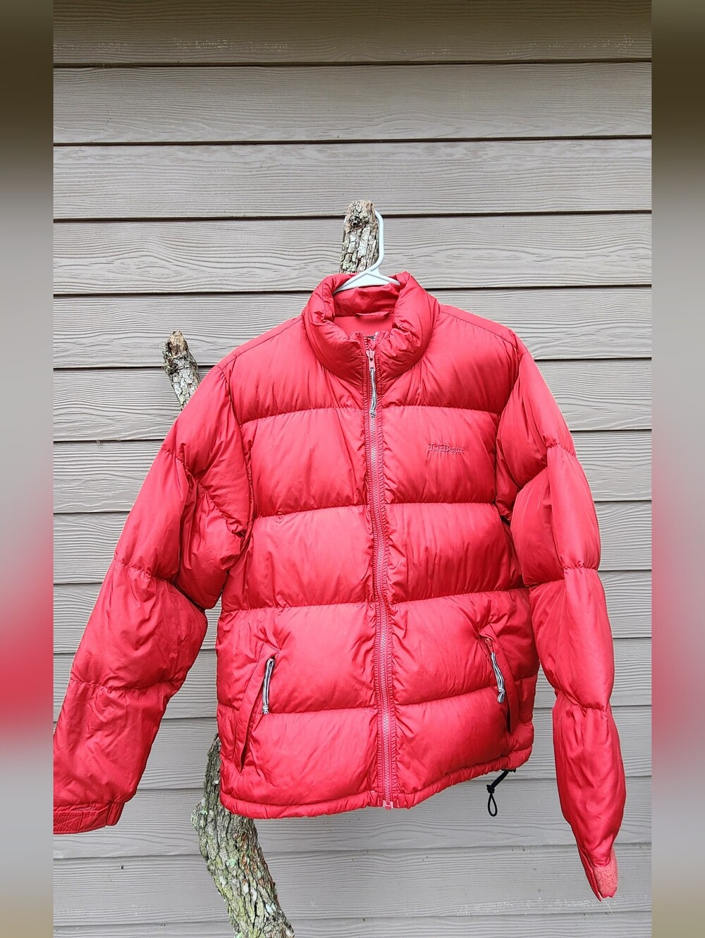 L.L. Bean Red Down Puffer Jacket